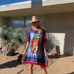 Silk Caftan in Designer Print California Caftans